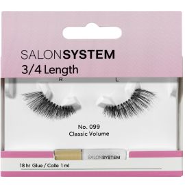 Salon System Strip Lashes - 099 3/4 Length (Classic Volume)