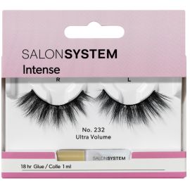 Salon System Strip Lashes - 232  Black (INTENSE)