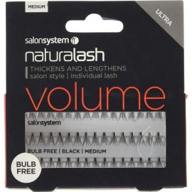 Salon System Individual Lash Black - Medium (VOLUME) Bulb Free