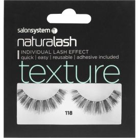 Salon System Naturalash Strip Lashes - 118 Black (TEXTURE)