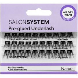 Salon System Underlash Pre Glued - Natural Mixed Pack