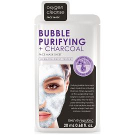 Skin Republic Face Mask Bubble + Purifying + Charcoal Face Mask 18ml