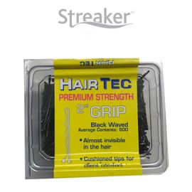 HairTec Premium 2" Waved Grips Black (500)