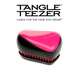 Tangle Teezer Compact - Pink & Black Sizzle
