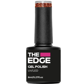 The Edge Gel Polish 8ml- The Copper Glitter