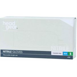 Head Gear Nitrile Gloves (Powder Free) Blue Small