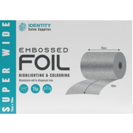 Identity Super Wide Embossed Foil 150mm x 100m - Silver