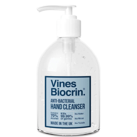 Vines Biocrin Anti Bacterial Gel Power Hand Cleanser / Sanitiser 200ml - PRE ORDER ITEM