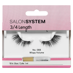Salon System Strip Lashes - 088 3/4 Length (Wispy Volume)