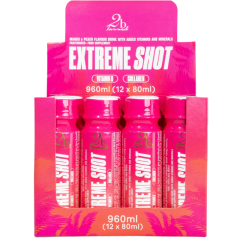 2b Tanned Extreme Shot Peach & Mango (80ml) - Box of 12