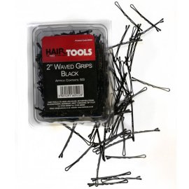 Hair Tools 2" Waved Grips Black (500)
