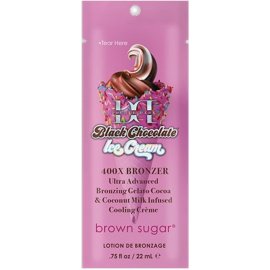 Tan Incorporated Double Dark Black Chocolate Ice Cream Sachet 22ml (2023)