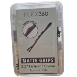 Flex360 2.5" Matte Wavy Grips x250 - Brown