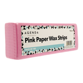 Agenda Pink Paper Wax Strips (Pack of 100)