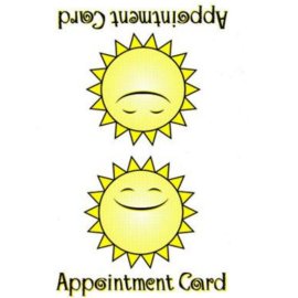 Bliss Sunbed Appointment Cards (x100 per pack)