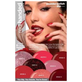 Cuccio Powder Polish 14g (0.5oz) Red Handed Collection Pk8