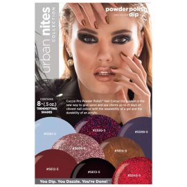 Cuccio Powder Polish 14g (0.5oz) Urban Nites Collection Pk8