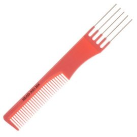 Head Jog Metal Pin Comb 204 Pink
