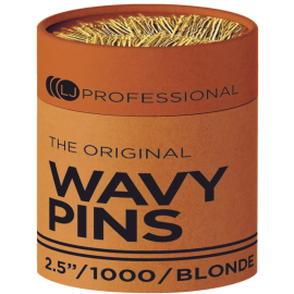 LJ Professional 2.5" Wavy Pins x1000 - Blonde