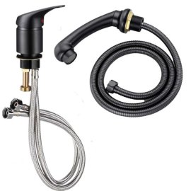 Complete Mixer Tap Set Black