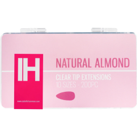 Izabelle Hammon Clear Tip Extensions | Natural Almond 200PC