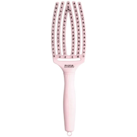 Olivia Garden Pastel Pink Medium Fingerbrush - Boar & Nylon