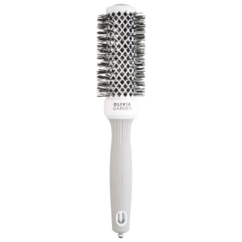 Olivia Garden Expert Blowout Shine Brush 35mm - White & Grey