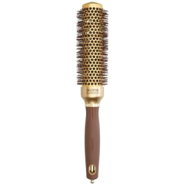 Olivia Garden Expert Blowout Speed Wavy Bristle Brush 35mm - Gold & Brown