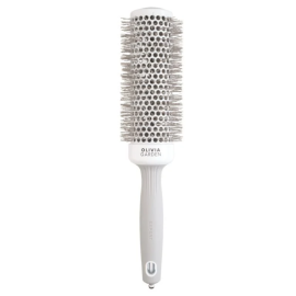 Olivia Garden Expert Blowout Speed Wavy Bristle Brush 45mm - White & Grey