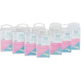 The Edge Nails BIG C CURVE (50 Tips)