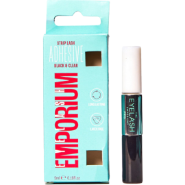 The Eyelash Emporium - Double Act Latex Free 2 In 1 Black And Clear Strip Lash Glue 5ml