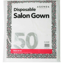 Agenda Disposable Salon Gowns - Clear x50
