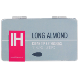 Izabelle Hammon Clear Tip Extensions | Long Almond 200PC