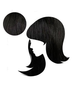 18" Regular Clip Ins *1b Natural Black