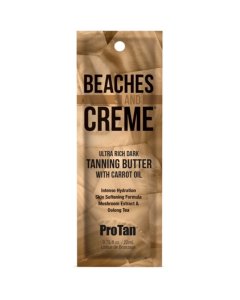 Pro Tan Beaches & Creme Ultra Rich Dark Tanning Butter with Carrot Oil Sachet 22ml (2023)