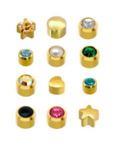 Caflon Gold Regular Mixed Assortment Birth Stone Pk12