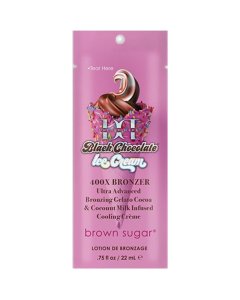 Tan Incorporated Double Dark Black Chocolate Ice Cream Sachet 22ml (2023)