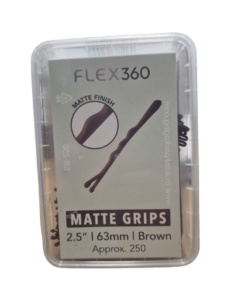 Flex360 2.5" Matte Wavy Grips x250 - Brown