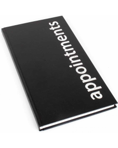 Agenda Appointment Book - 3 Column Black