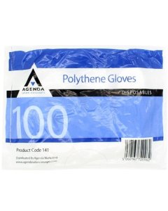 Agenda Disposable Polythene Gloves x 100