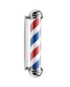 Lotus Barber Pole Silver 96cm