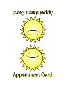 Bliss Sunbed Appointment Cards (x100 per pack)