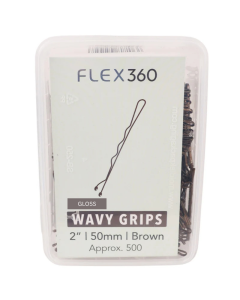Flex360 2" Gloss Wavy Grips x500 - Brown