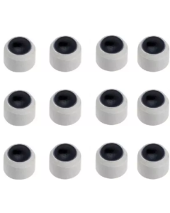 Caflon Stainless Polished Regular Black Onyx Cabachon Birth Stone Pk12