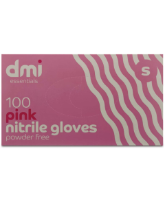 DMI Pink Nitrile Gloves (Powder Free) - Small x100