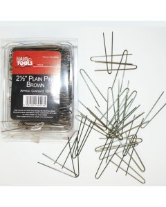 Hair Tools 2.5" Plain Pins Brown (500)