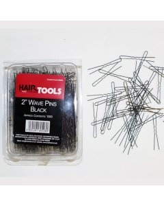 Hair Tools 2" Wave Pins Black x1000