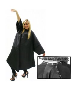 Hair Tools Black Sleeved Gown (with Poppers)