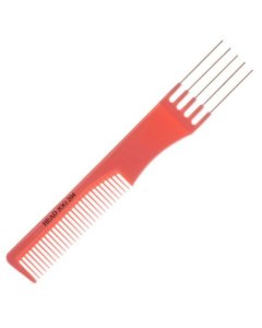 Head Jog Metal Pin Comb 204 Pink