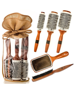 Head Jog Wood Ceramic Brush Set